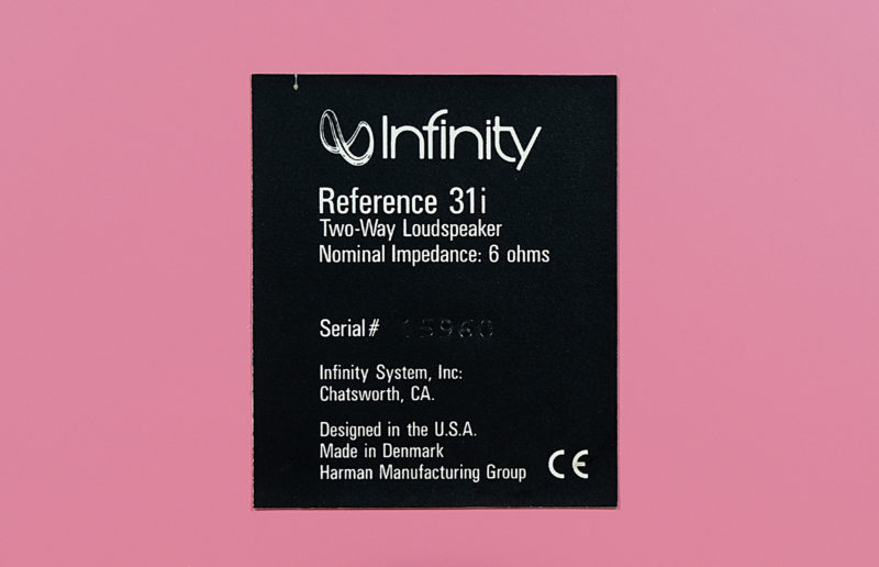 Kolumny Infinity Reference 31I, kolumny infinity, audio vintage