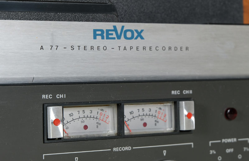 Revox A77 MK IV reel-to-reel tape recorder. Revox A 77