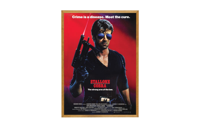 Cobra film poster. Sylvester Stallone
